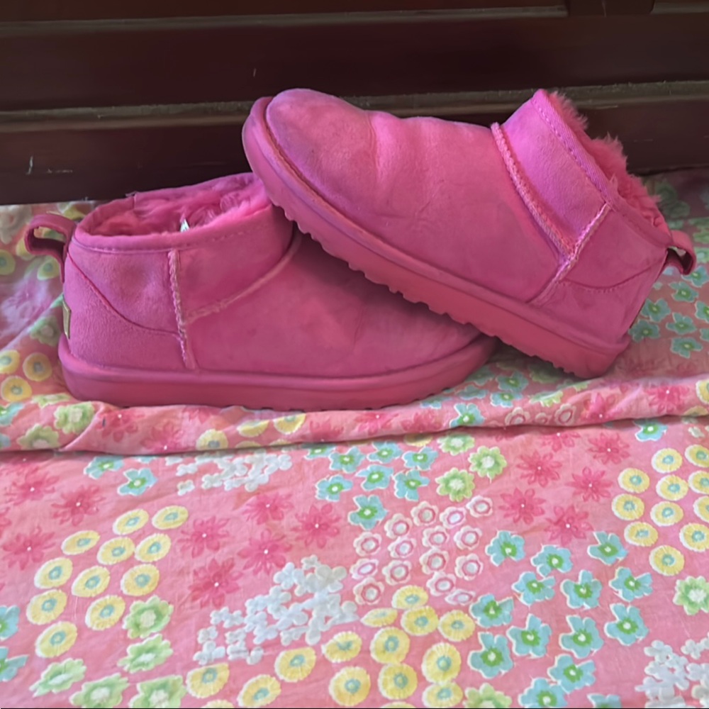 Pink UGG ultra minis